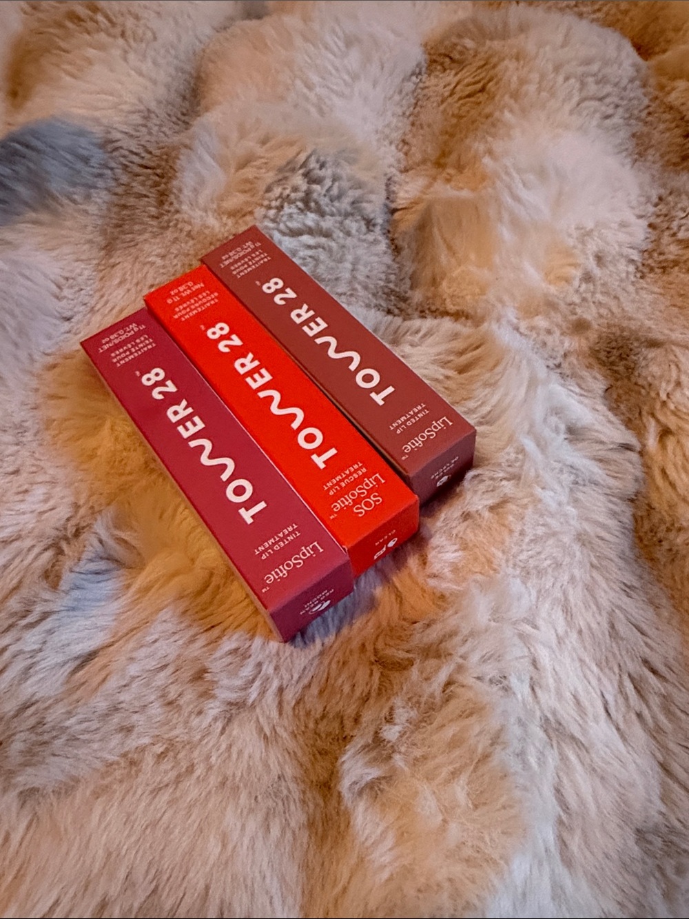 Tower 28 Lipstick Set — Red and Berry Boxes